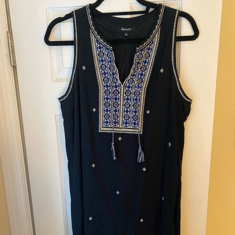 Madewell Embroidered Shift Dress